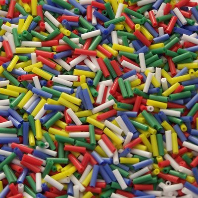 Margele de nisip semimate 6mm tubulare